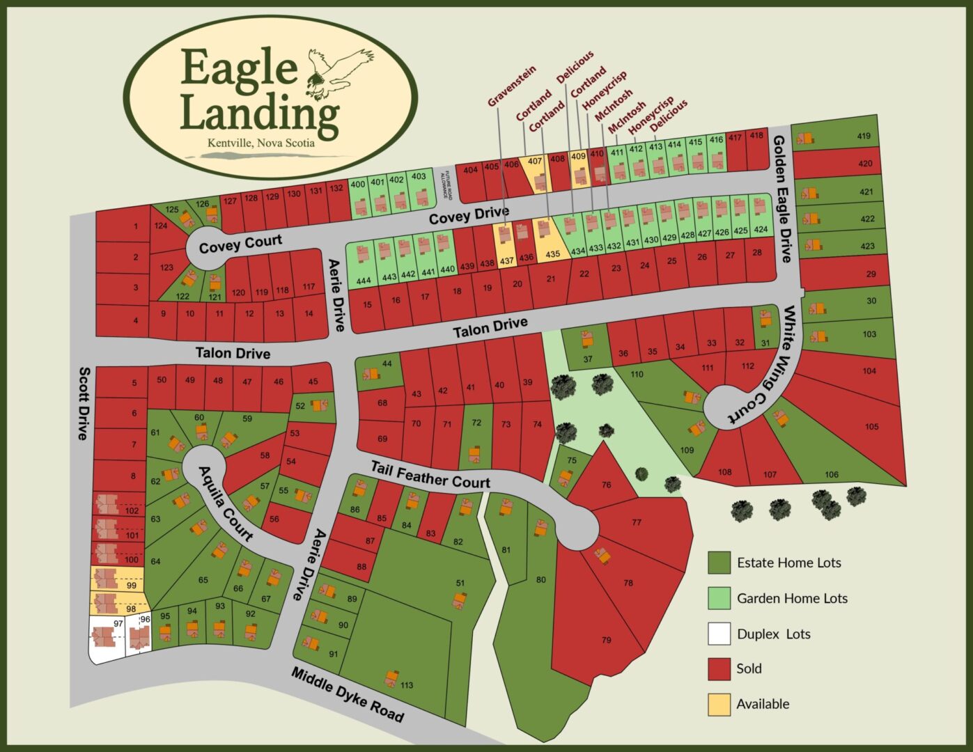 Map of Eagle Landing, Kentville, NS